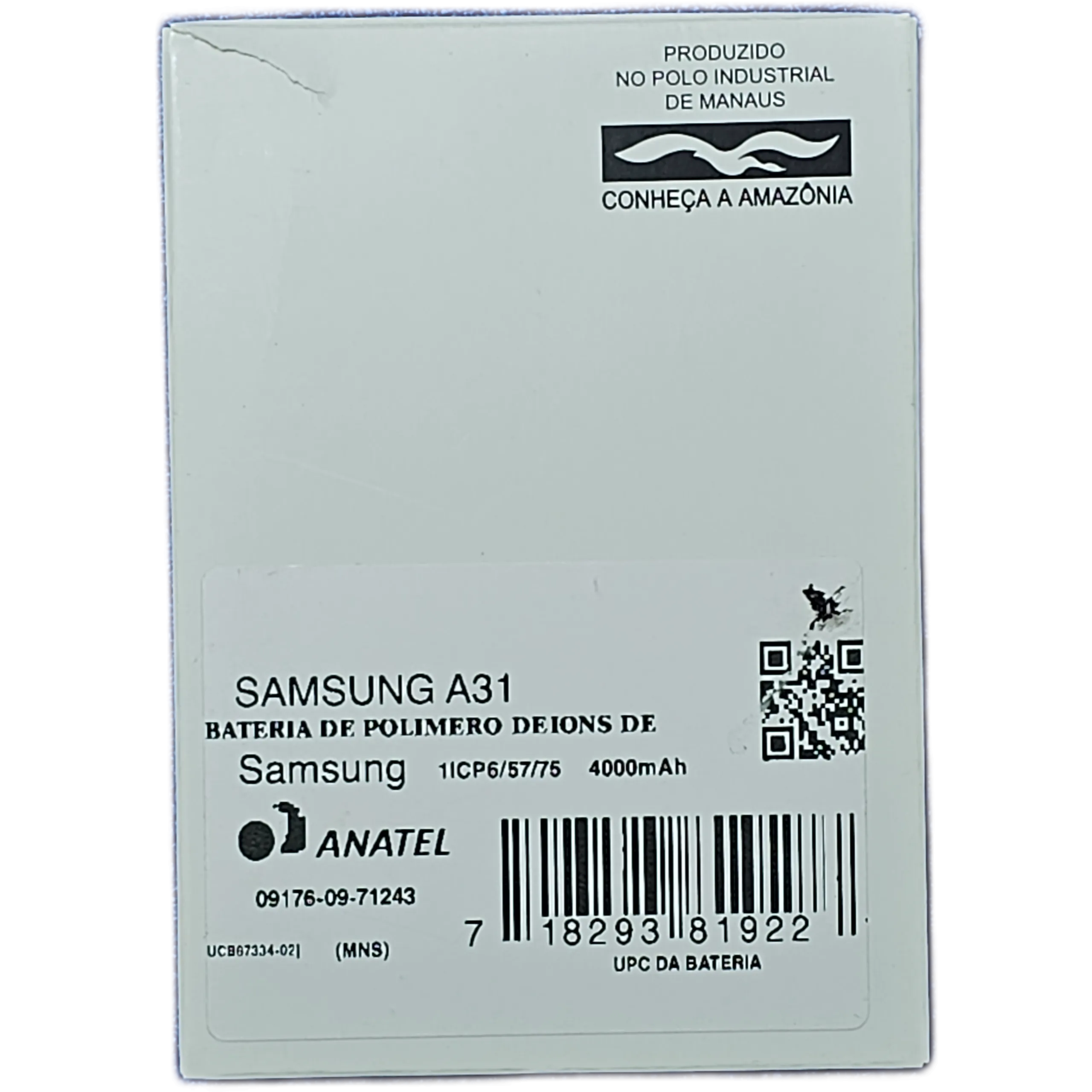 Bateria EB-BA315ABY Samsung A22 4G/A31/A32 4G/A42/A72