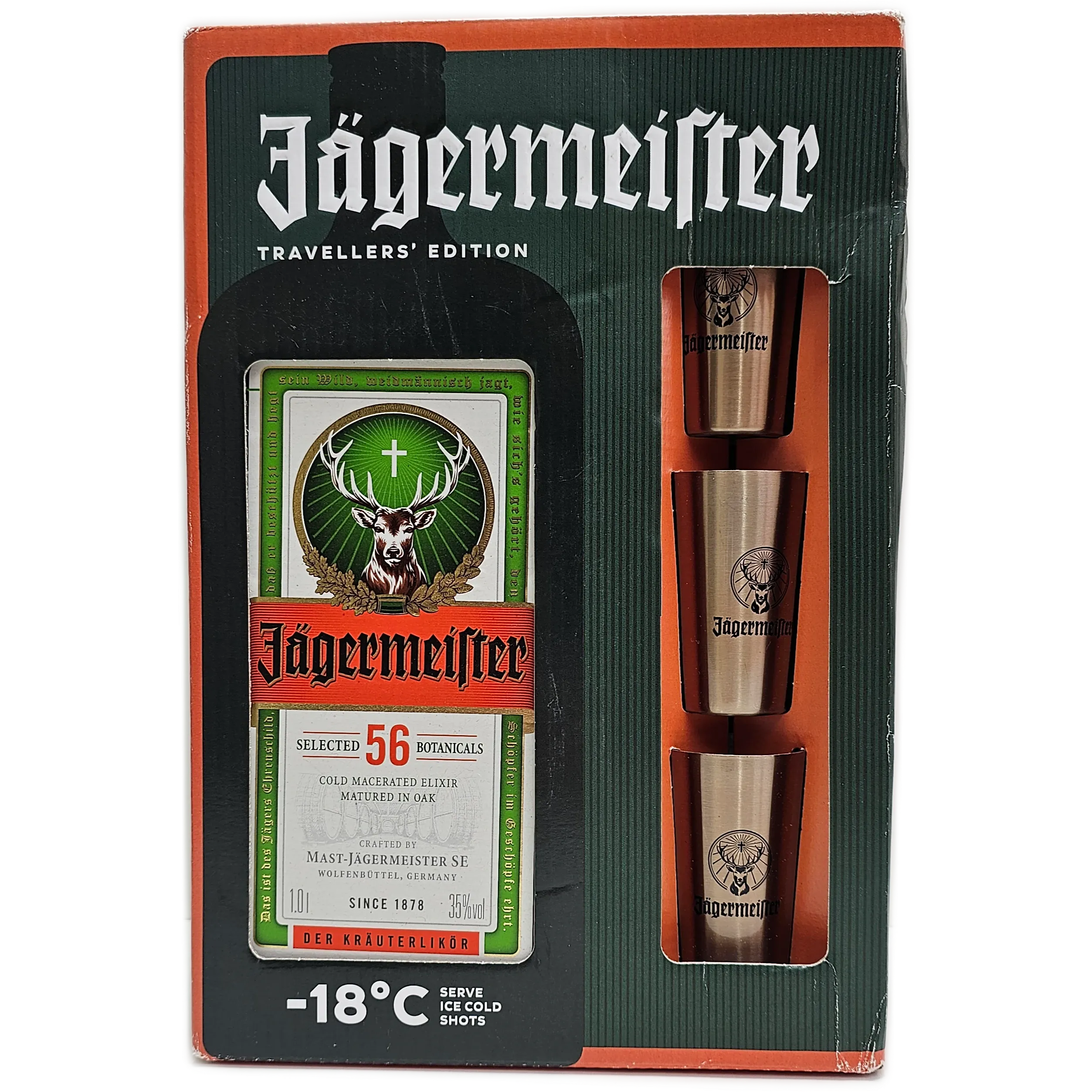 Kit Licor Jagermeister 1L