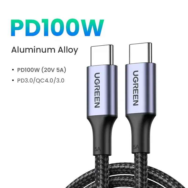 Cabo de Carga Ugreen USBC-USBC 100W 1M