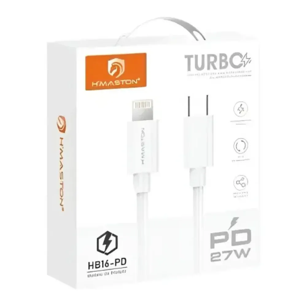 Cabo de Carga H'maston USBC-Lightning 1M HB16-PD