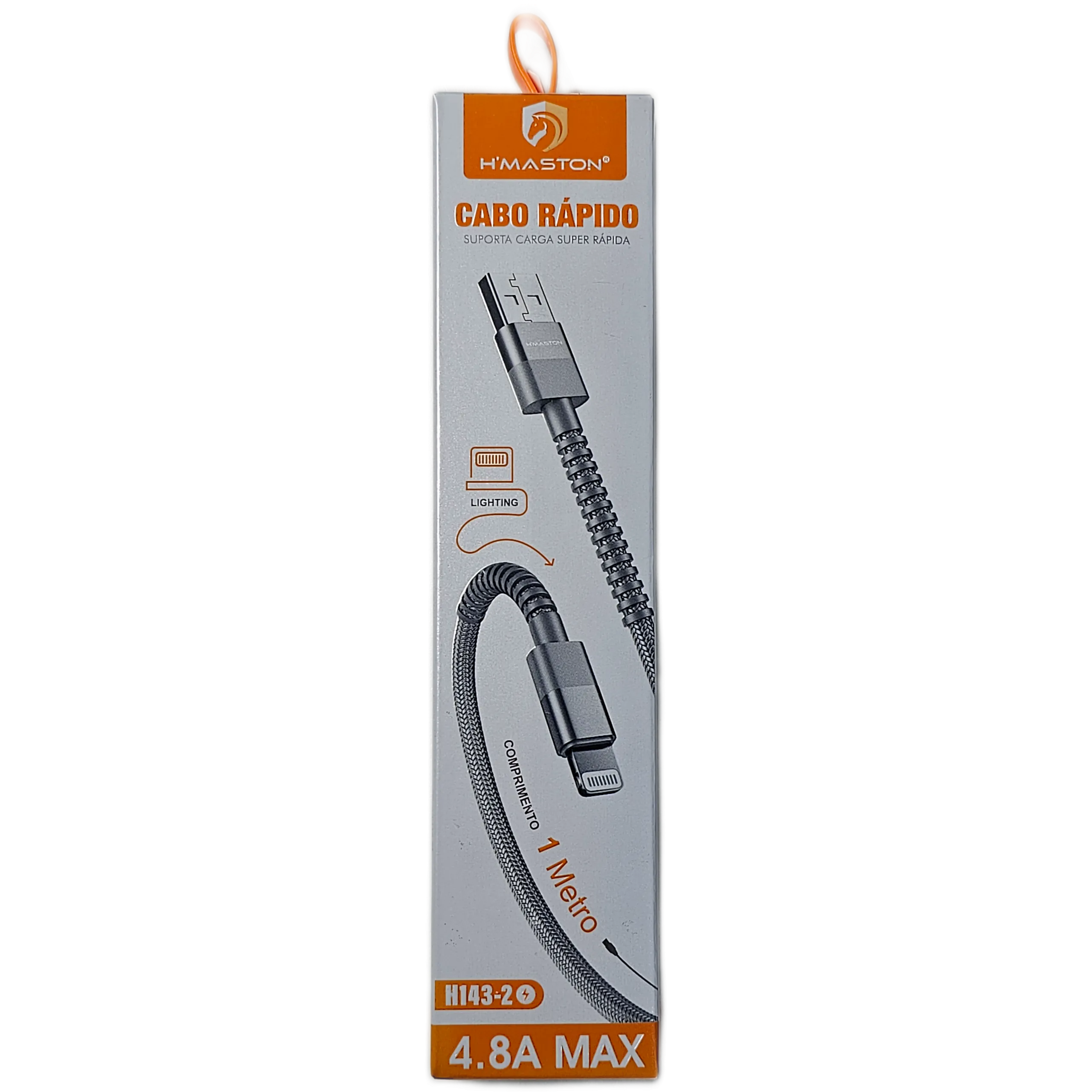 Cabo de Carga H'maston Reforçado USBA-Lighting H143-2 1M