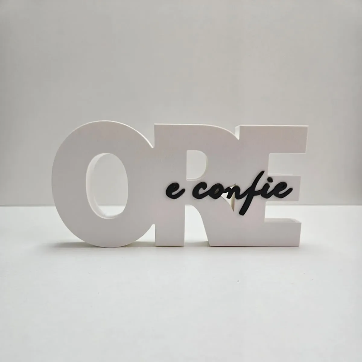 Placa decorativa — Ore e confie