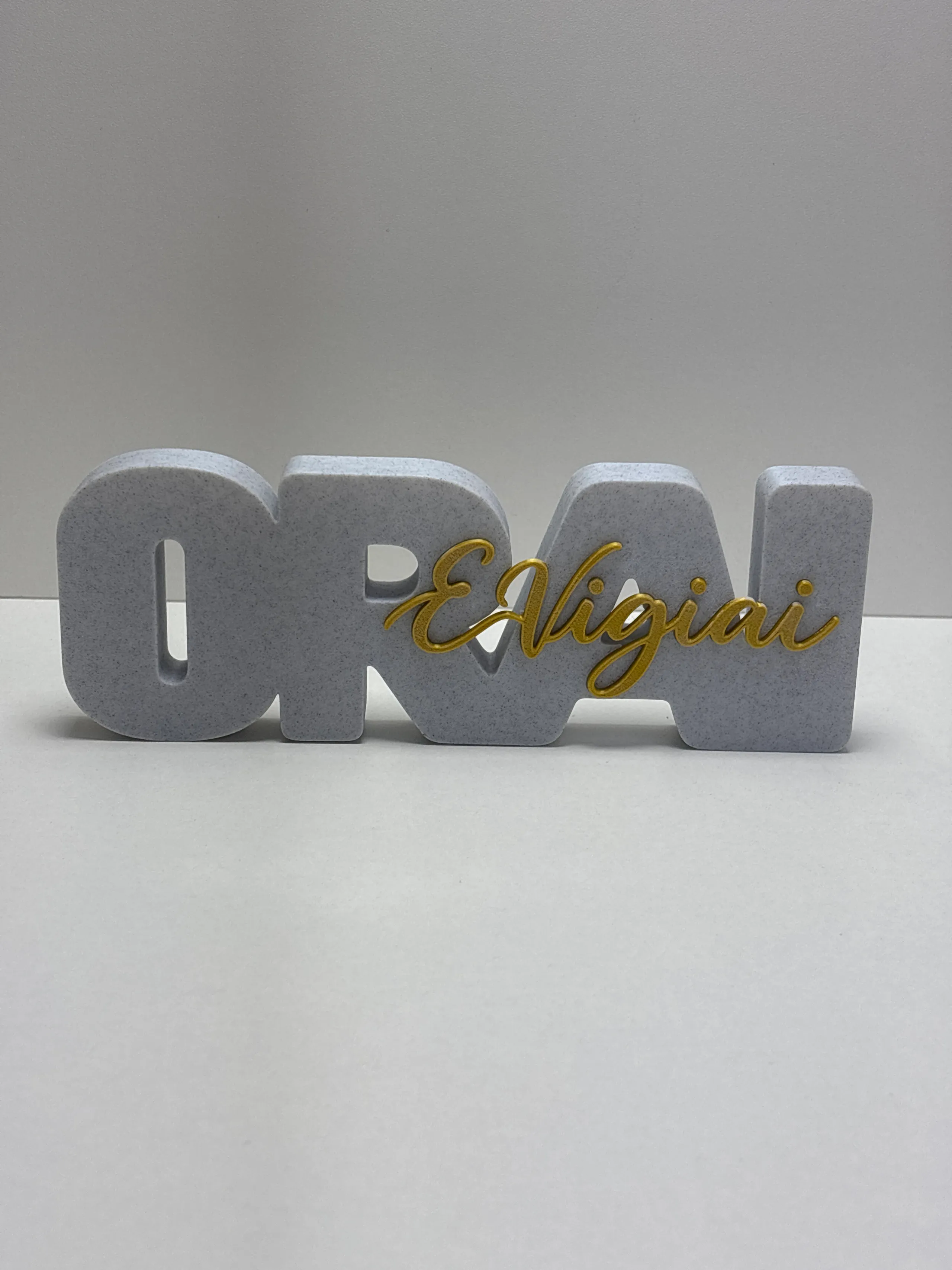 Placa decorativa — Orai e Vigiai