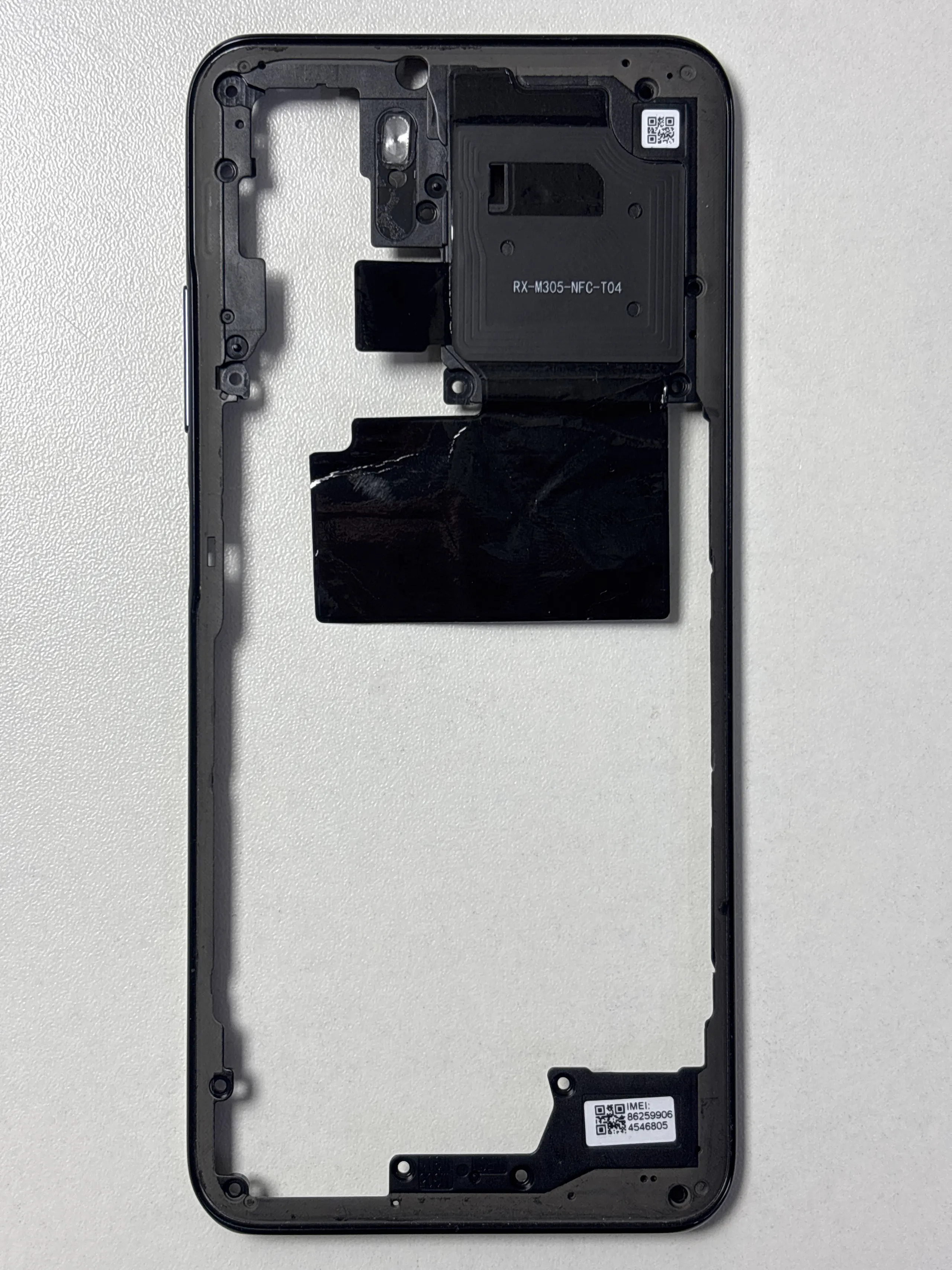 Carcaça Aro Lateral Preta Xiaomi Poco M5S Original Retirada